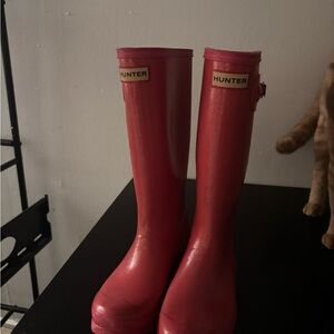 Hunter Fuchsia Tall Boots